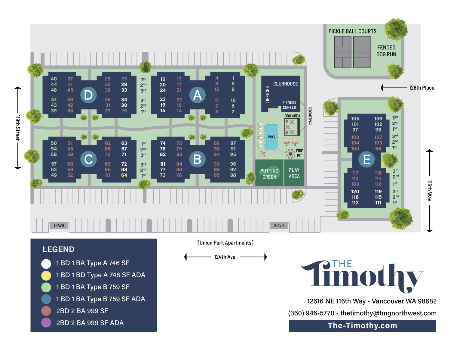 Map of The Timothy